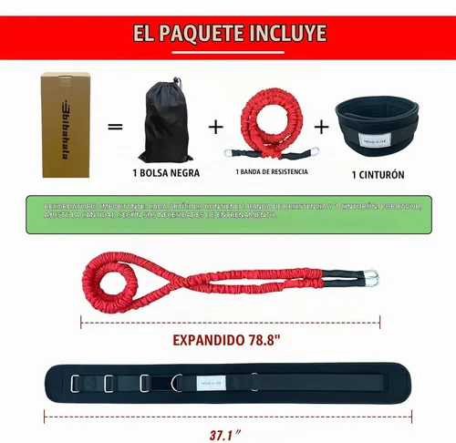 Vista 2 de Zone Defense - Kit de entrenamiento para cinturón de resistencia, 1
