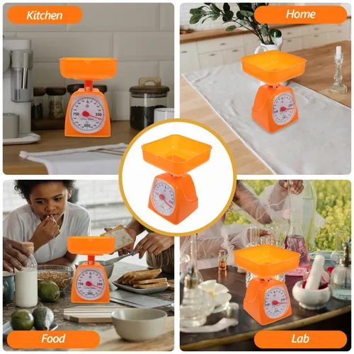 Vista 9 de Baluue Báscula de cocina analógica con pantalla de dial, báscula de cocina mecánica para pesaje de alimentos, parte de pesaje para hornear