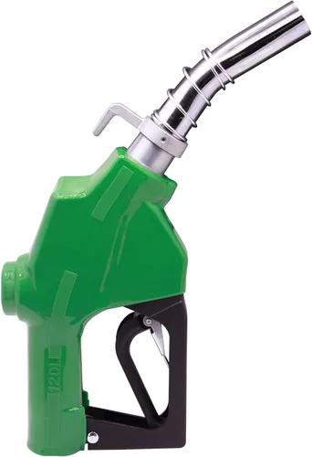 Vista 7 de Boquilla de combustible de 1 pulgada NPT con apagado automático verde para bomba de gasolina, boquilla resistente con manguera de combustible