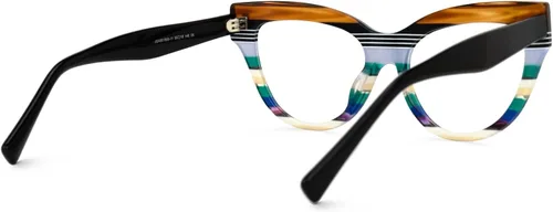 Vista 5 de Zeelool Gafas de ojo de gato elegantes para mujer, gafas elegantes Cascata ZOA01858