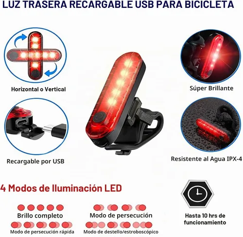 Vista 7 de Kit de herramientas de reparación de bicicletas con mini bomba de bicicleta, bolsa de sillín de bicicleta con luz trasera, multiherramienta