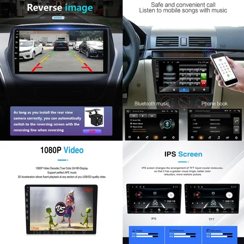 Vista 7 de 9 pulgadas Android 9.0 IPS pantalla coche estéreo radio navegación GPS para Isuzu DMAX 2007-2011 unidad principal Bluetooth reproductor multimedia