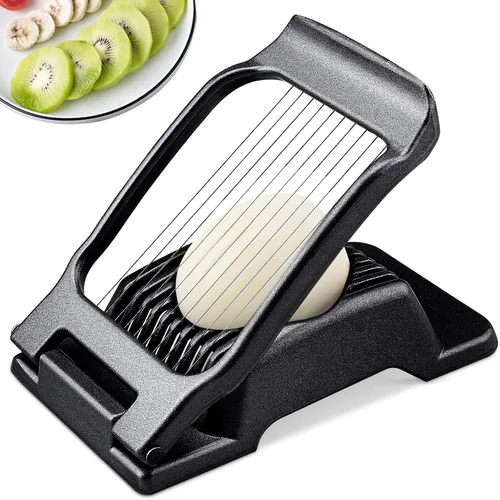 Vista 8 de Cortador de Huevos, Cortador de Huevos BIBURY para Huevos Duros, Cortador de Huevos de Alta Resistencia para Huevo, Fresa, Seta, Fruta Suave