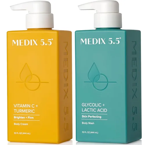 Vista 17 de MEDIX - Juego de 3 piezas para el cuidado de la piel antienvejecimiento Limpiador facial y corporal espumoso exfoliante con ácido glicólico AHA +