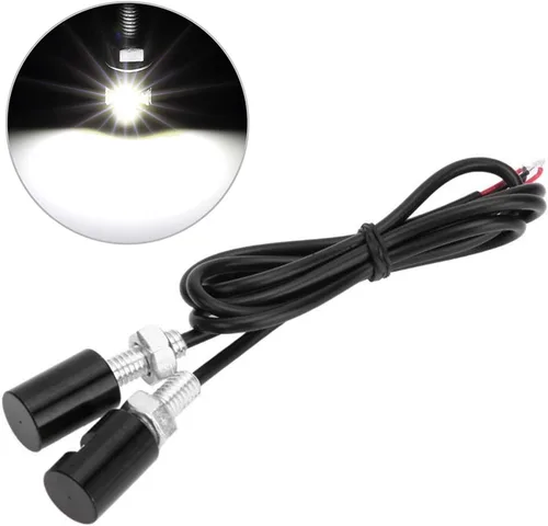 Vista 6 de 2 luces para matrícula, bombilla LED impermeable de 12 V, lámpara de tornillo de matrícula para automóvil, motocicleta, camión, RV, ATV, bicicleta