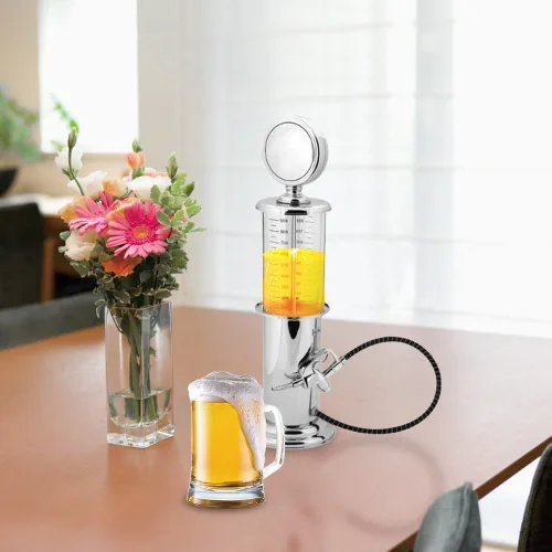 Vista 2 de Dispensador de torre de cerveza Tiiyee, dispensador de bebidas, bomba de gas de torre 1000cc Liquor Keg Wine Station Awesome Alcohol Container