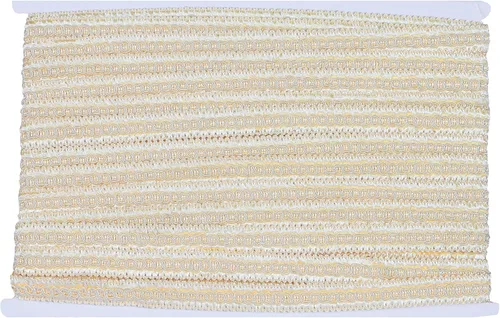 Vista 3 de Borde básico hecho a mano de 13 yardas, 0.6 in/0.59 pulgadas de diámetro, trenza para bricolaje, decoración... beige 19 Beige