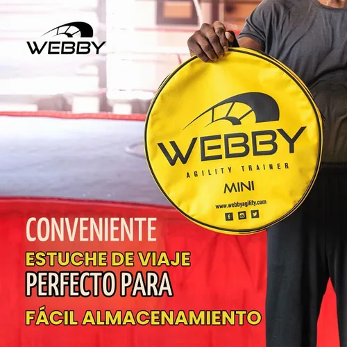 Vista 5 de Webby Agility Trainer – Circle Speed and Agility Ladder for High Intensity Reactive Footwork Drills and Skills – A Circular Piece of Reaction