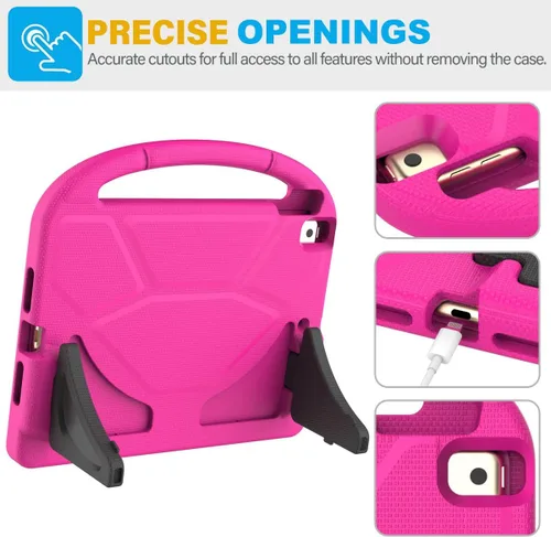 Vista 7 de SUPLIK Funda para niños para iPad de 9ª/8ª/7ª generación - 10.2 pulgadas 2021/2020/2019 Funda con protector de pantalla integrado, asa resistente a