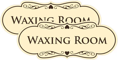 Vista 28 de Designer Waxing Room Sign (negro) - Pequeño 1 paquete
