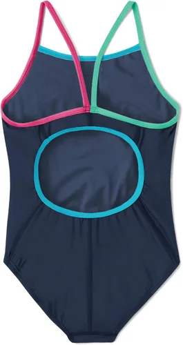 Vista 2 de Speedo Traje de baño de una pieza para niña con tiras finas Azul (Blue Print)