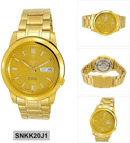 Vista 2 de Seiko Seiko SNKK20J1 - Reloj automático para hombre con esfera dorada Tono dorado