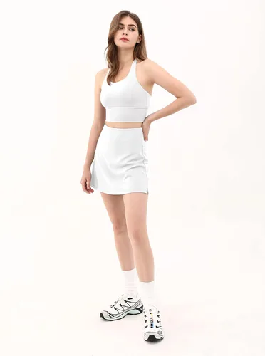 Vista 5 de ODODOS - Falda pantalón deportiva de mujer con bolsillos integrados, falda para jugar tenis, golf, correr, entrenar, ir al gimnasio hacer