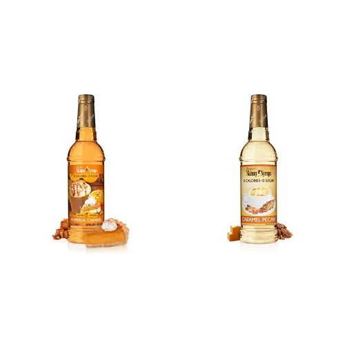 Vista 7 de Jordan's Skinny Syrups - Jarabes de café sin azúcar, sabor a calabaza y moca Sabor cero calorías para bebidas