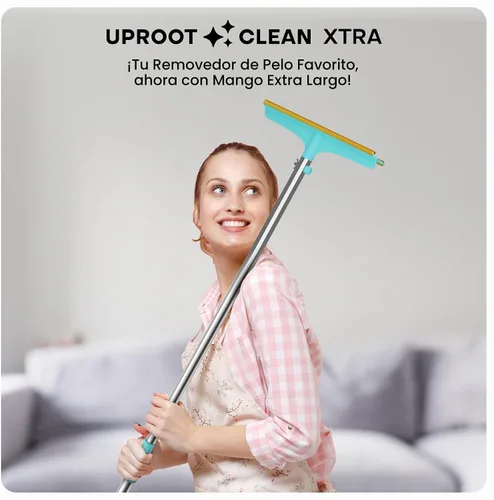 Vista 7 de Uproot Clean Rastrillo de alfombra Xtra para depilación de mascotas, mango