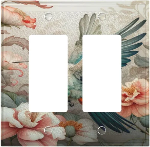 Vista 69 de Cubiertas de Interruptor de Luz Artísticas Decorativas Boho Figura Abstracta Interruptor de Pared Único Placa de Interruptor Decorativo Placa
