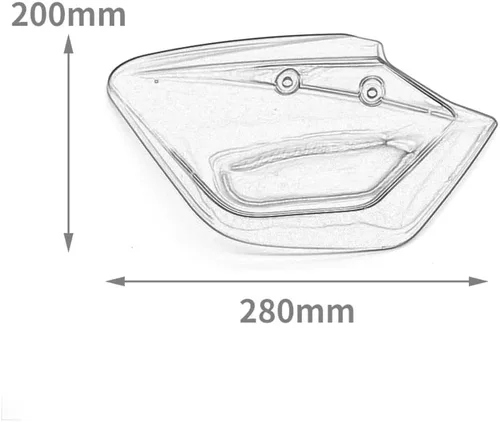 Vista 9 de Easygo par motocicleta protector protector parabrisas para Yamaha NVX NMAX AEROX 125 150 155 Xmax 250 300 400