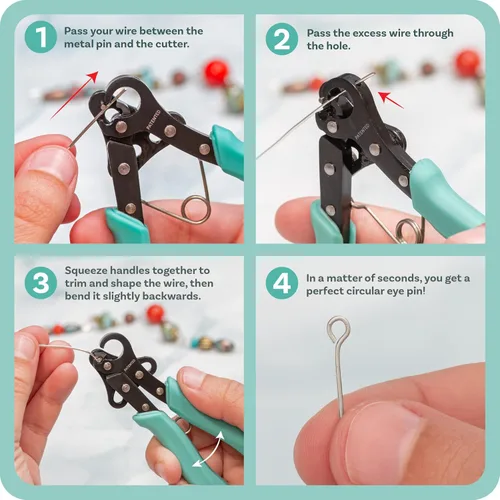 Vista 9 de The Beadsmith Vintaj One Step Looper - Crea y recorta bucles consistentes de 0.069 pulgadas para la fabricación de joyas, uso con alambre