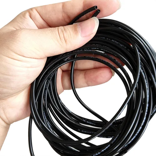Vista 5 de uxcell Tubería negra del arnés de cable del tubo del PVC, manga de la identificación de 6.6 ft m los 10ft para la protección del alambre