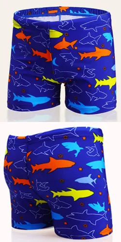 Vista 4 de Paquete de 2 trajes de baño para niños pequeños, traje de baño de dinosaurio y tiburón