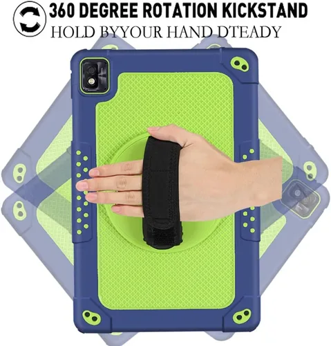 Vista 5 de Funda protectora híbrida resistente a prueba de golpes para Nokia T21/TCL Tab Pro 5G (modelo: 9198S)/VASTKING KingPad M10 10.36 pulgadas