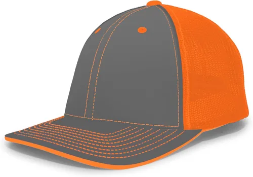 Vista 37 de Pacific Headwear Gorra unisex Pacific Headwear Trucker Flexfit® para adultos Grafito/Negro/Negro