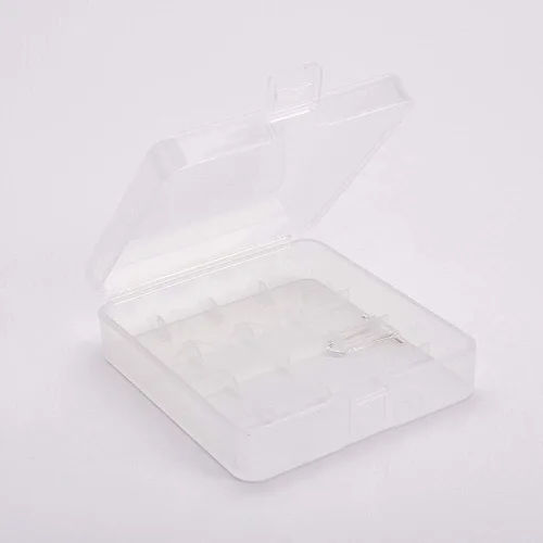Vista 14 de Jutagoss Caja organizadora de almacenamiento de batería AA 8 capacidad de almacenamiento de batería organizador para batería AA SBC-022 transparente