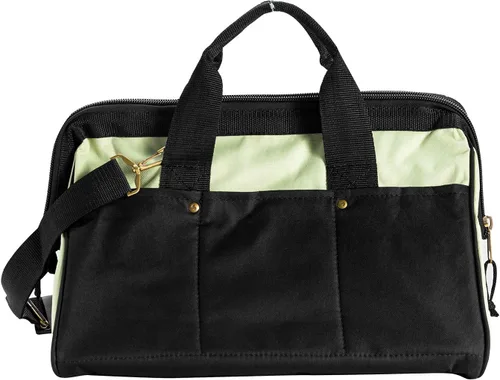 Vista 2 de Jetech Bolsa de herramientas de electricista resistente de 17.5 pulgadas, bolsa de almacenamiento de herramientas de boca ancha impermeable