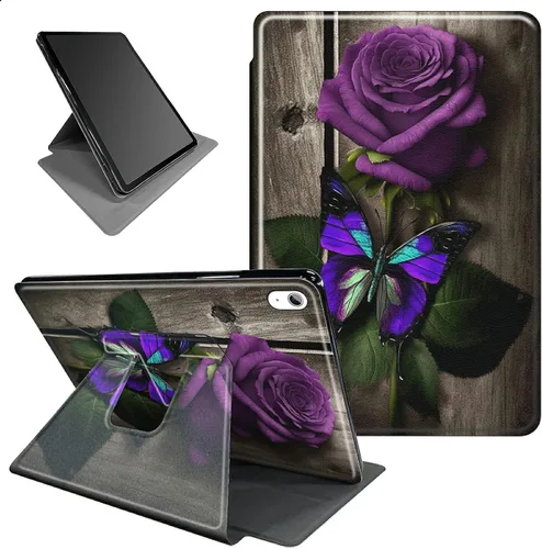 Vista 70 de Funda para iPad mini 6 para iPad mini 6ª generación 8.3 pulgadas 2021 360 grados giratorio soporte ligero protector inteligente cubierta