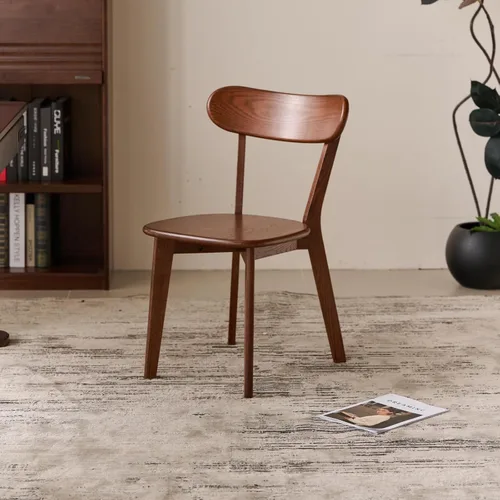 Vista 8 de Sillas de comedor 100% de madera maciza de roble - Sillas de cocina, silla de estudio de diseño moderno clásico para una vida elevada (Negro-1)