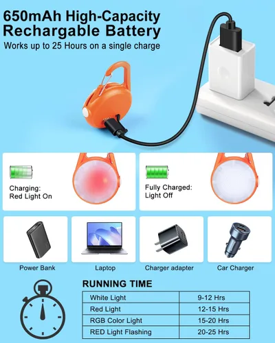 Vista 3 de Luz para collar de perro, 4 modos de luces para perro para caminar por la noche, luz LED recargable para collar de mascota para clip nocturno