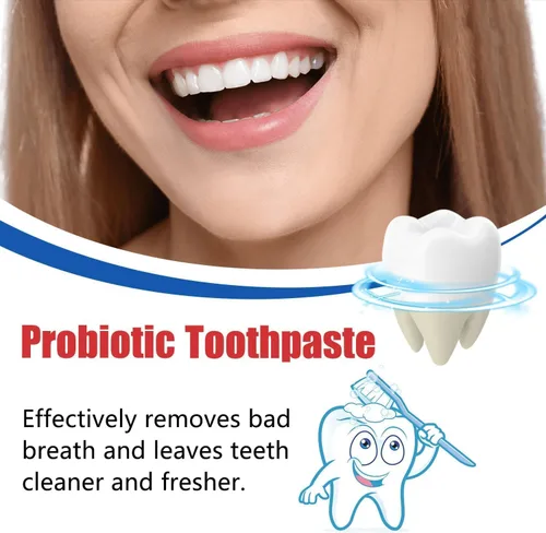 Vista 2 de Pasta de dientes Super Probiotic Sp-6, ultra blanqueamiento, aliento fresco, pasta de dientes 4.9 oz
