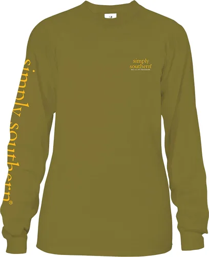 Vista 2 de Simply Southern 'Chin Up Buttercup' Pig Camiseta de manga larga