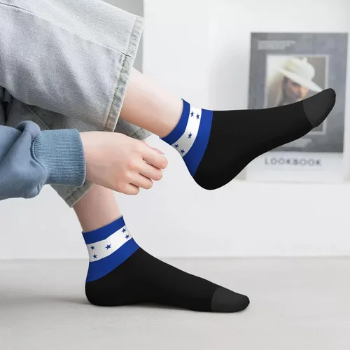 Vista 6 de GDJF Calcetines tobilleros con bandera de Honduras de verano, corte bajo, deportivos, cómodos, transpirables, casuales, para hombre y mujer, 1, 1
