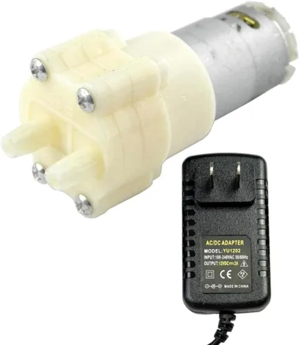 Vista 12 de CHANCS Bomba autocebante de diafragma 385 DC 6V-12V Bombas de agua de absorción de impactos para el ciclo diario del agua de peceras y 6-12V