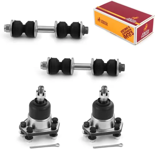 Vista 64 de Metrix Premium Chassis Parts - Juego de 4 piezas de articulación de rótula superior y barra estabilizadora delantera para Ford Ranger RWD 1998-2011