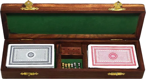 Vista 5 de Juego de mesa de madera para cuna, 2 cartas, 6 clavijas de metal, regalos de Navidad