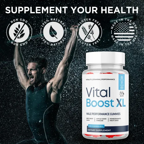 Vista 6 de Gomitas Vital Boost XL, gomitas oficiales Vital Boost X L para hombres con todos los ingredientes naturales, Vital BoostXL apoyo avanzado