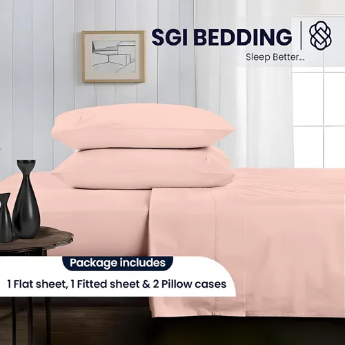 Vista 2 de SGI Bedding - Juego de sábanas de lujo de 4 piezas de algodón egipcio para RV tamaño King - 1000 hilos, sábanas 100% algodón, juego de sábanas