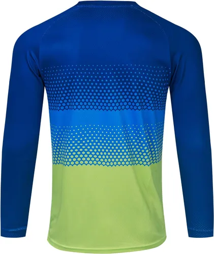 Vista 2 de Camiseta de bicicleta de montaña para hombre, manga larga, ropa todoterreno para descenso y motocross, camisetas transpirablesque absorben la humedad