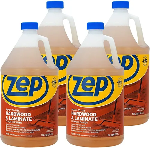 Vista 7 de Zep ZUHLF128 - Limpiador industrial para pisos de madera dura y laminado, 1 galón, elimina manchas, manchas y rozaduras. Limpia y restaura el brillo