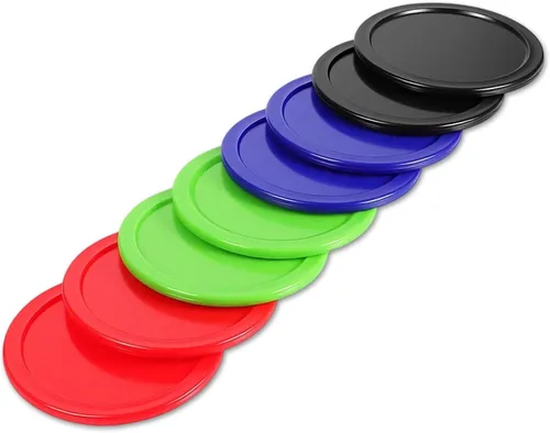 Vista 9 de 2.5 Inch Hockey Pucks, 8 Pcs Air Hockey Pucks Set Durable Puck for Air Hockeys Table