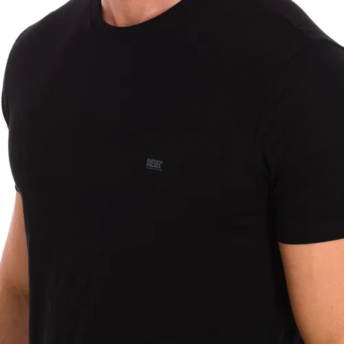 Vista 2 de Diesel Paquete de 3 camisetas Lounge Jake para hombre, color negro