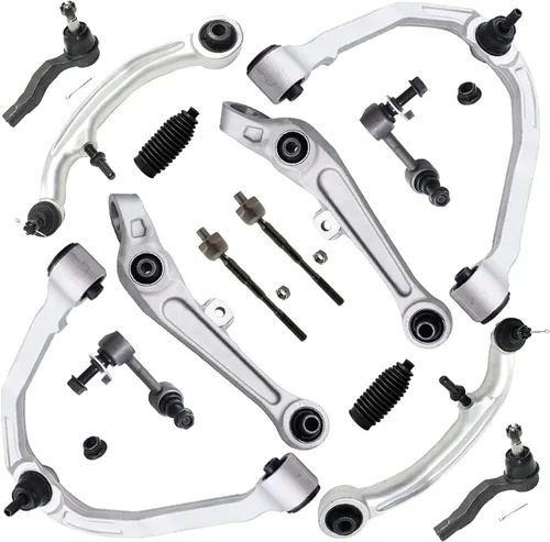 Vista 34 de Detroit Axle - Kit de suspensión frontal de 15 piezas para Jeep Grand Cherokee 99-04 1999 2000 2001 2002 2003 2004, brazos de control superior e