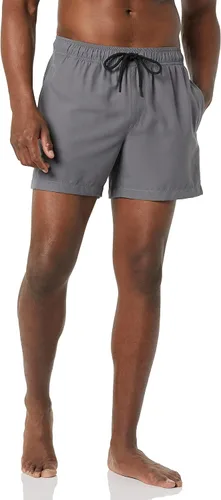Vista 6 de Amazon Essentials Traje de baño para hombre con forro de malla, bolsillos, cierre de cordón