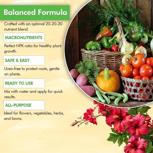 Vista 4 de EZ-GRO - Paquete de fertilizantes multiusos y potenciadores de flores, alimento líquido para plantas, para césped, flores, verduras y flores