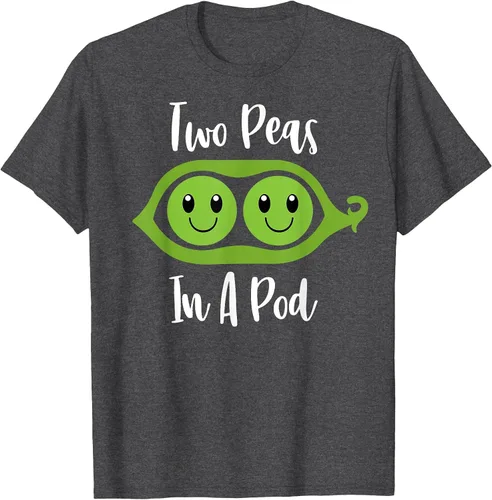 Vista 50 de Two Peas in A Pod Couples Matching Best Friend Cute Veg T-Shirt Baby Blue