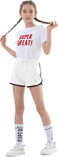 Vista 30 de Rolanko Pantalones cortos activos de delfín para niñas, paquete de 3 unidades, ciclismo, correr, verano, playa, atletismo, deportes, 4-14 años
