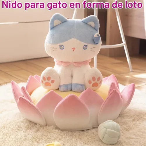 Vista 2 de Colchón para gatos, lindo y cómodo, cojín multifuncional