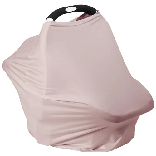 Vista 9 de Funda de asiento de automóvil transpirable para bebés – Funda de lactancia de rayón suave multiusos para lactancia materna, toldo de asiento